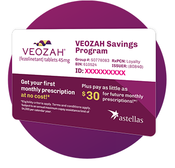Veozah Savings Card